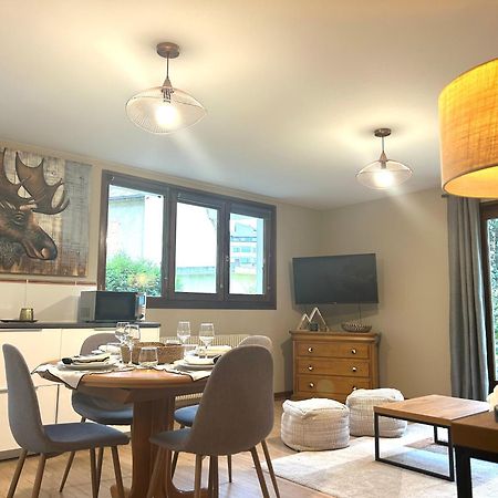 Appartement Style Chalet Avec Grande Terrasse Et Parking Prive 霞慕尼 外观 照片