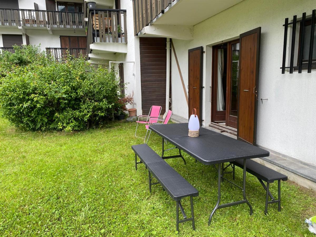 Appartement Style Chalet Avec Grande Terrasse Et Parking Prive 霞慕尼 外观 照片