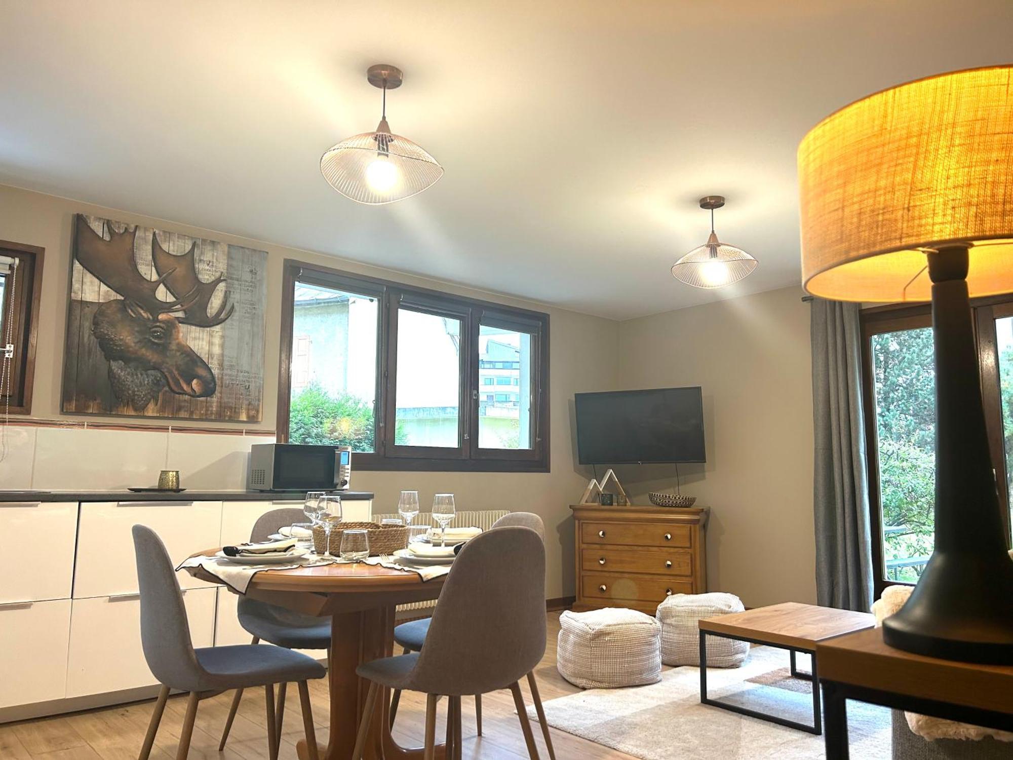 Appartement Style Chalet Avec Grande Terrasse Et Parking Prive 霞慕尼 外观 照片