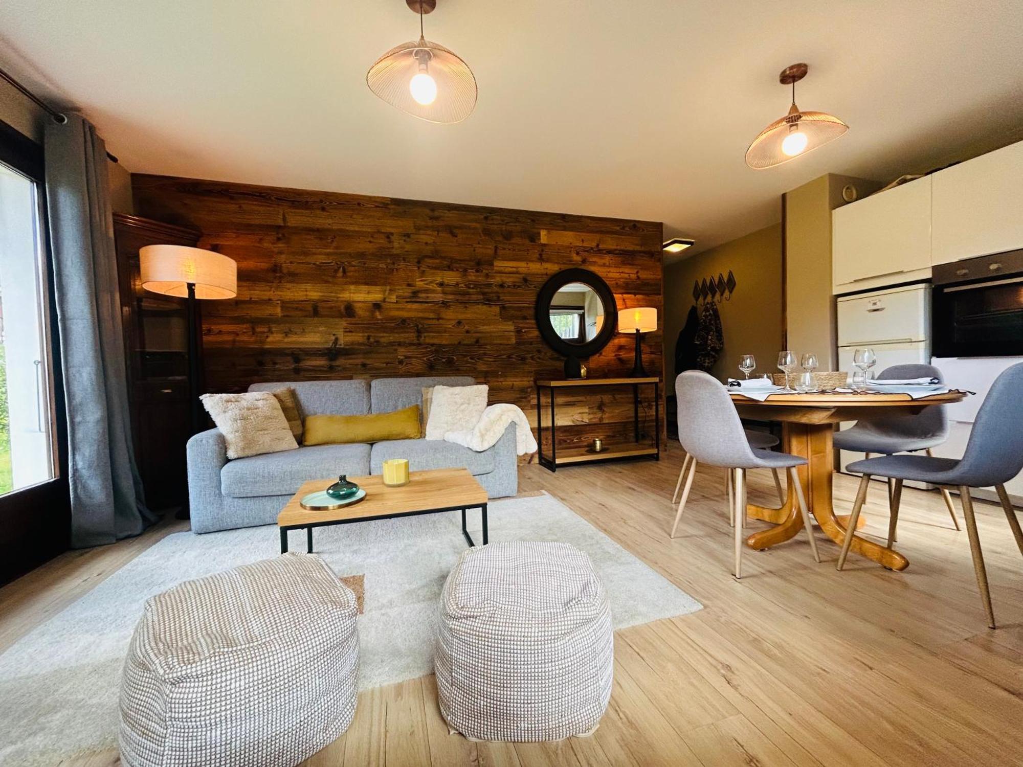 Appartement Style Chalet Avec Grande Terrasse Et Parking Prive 霞慕尼 外观 照片