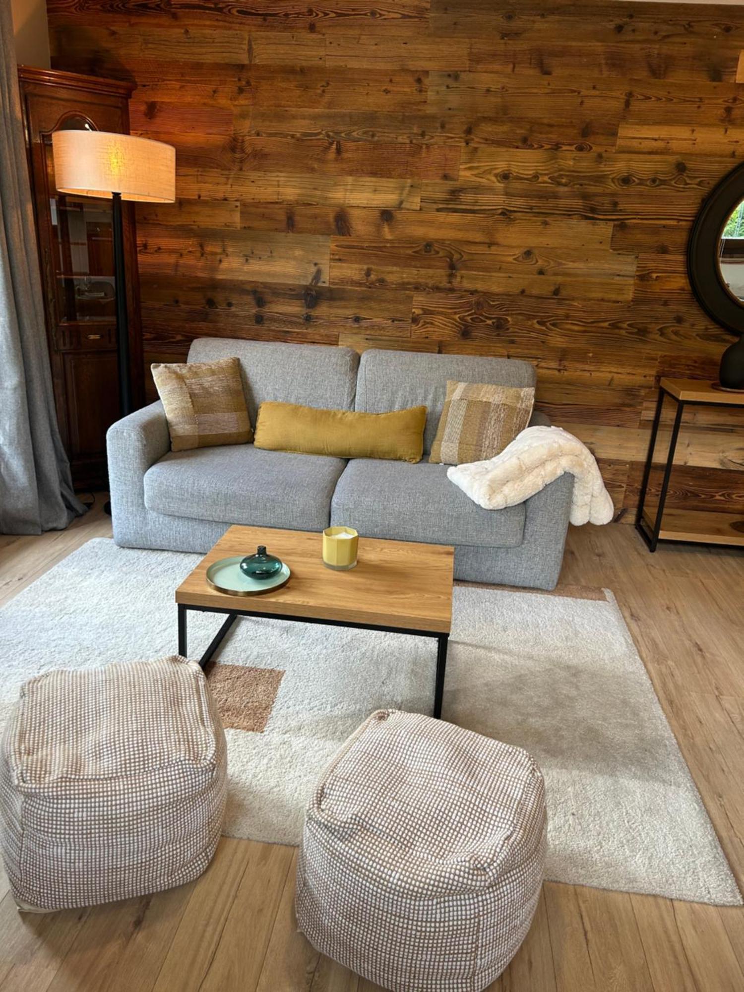 Appartement Style Chalet Avec Grande Terrasse Et Parking Prive 霞慕尼 外观 照片